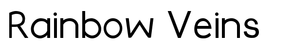 Rainbow Veins font preview